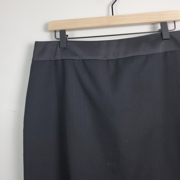 𝅺Nine & Company Black Pencil Skirt Women US 14 - Picture 4 of 8